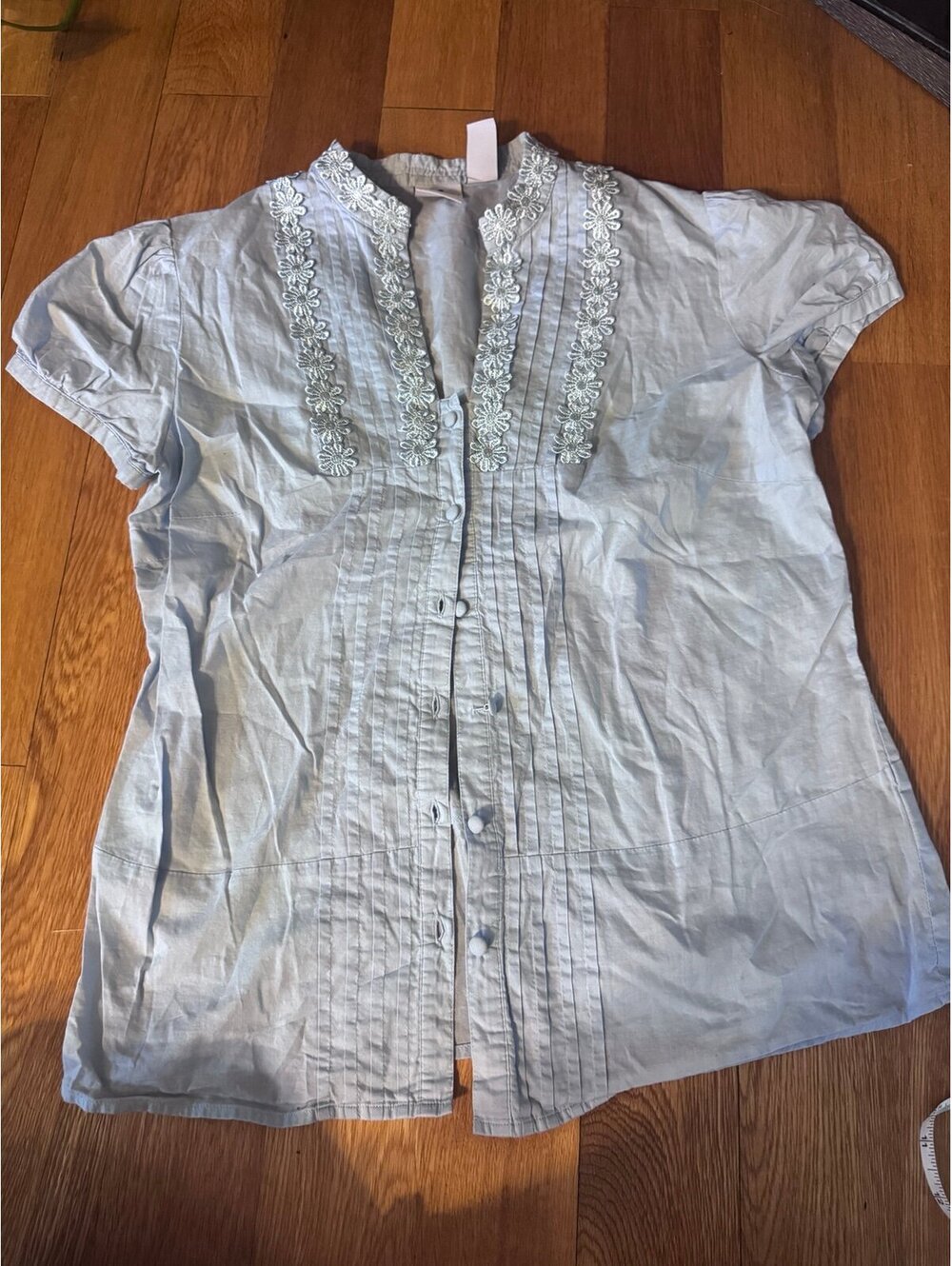 Caribbean Joe embroidered cotton blouse
